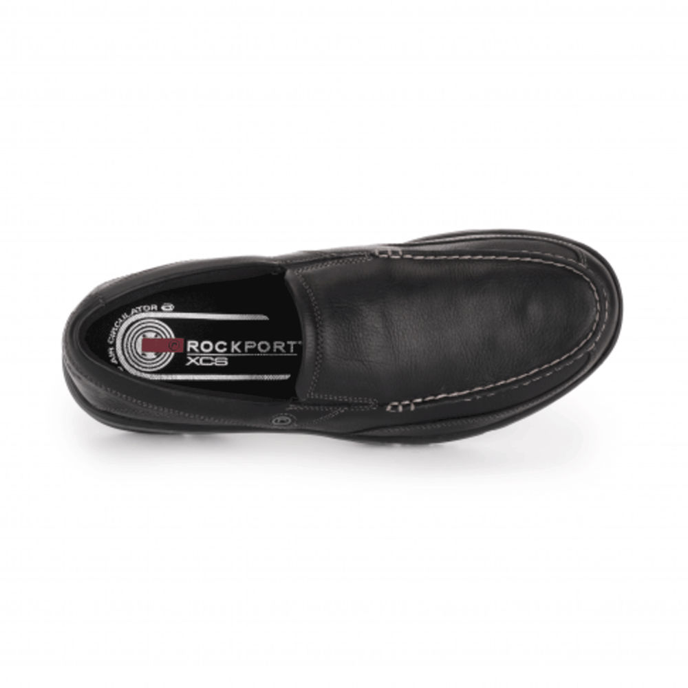 Rockport Mens City Play Eberdon - Slip-On Black - XGQ823416